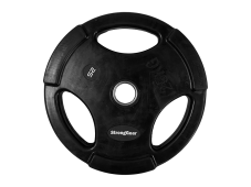 Čierne pogumované Tri-Grip kotúče 30 mm 25 kg - 2. AKOSŤ