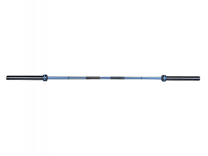 Olympijská tyč Weightlifting Bar - Stredové vrúbkovanie: So stredovým vrúbkovaním a TRUESTEEL logom