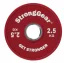 Rubber Fractional plate 2.5 kg red StrongGear
