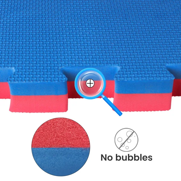 Tatami puzzle - soft - Dicke und Farbkombination: 4 cm - grün/gelb