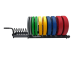 Bumper and olympic plates rack