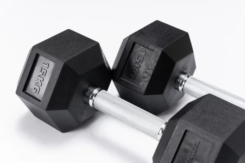 TrueGrip Hexagon Dumbbells 50 kg - 60 kg - Gewicht: 55 kg