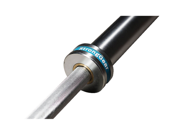 Olympic Weightlifting Bar - Center knurling: With center knurling and TRUESTEEL logo