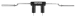 Safety Squat bar - Variante: Truesteel logo - Handle angle 45°