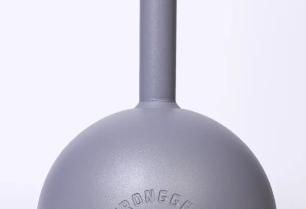 Macebell 22.5kg oceľový strieborná farba StrongGear detail