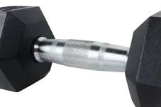 Pogumovaná hexagonálna jednoručná činka StrongGear Pogumovaná hexagonálna jednoručná činka StrongGear