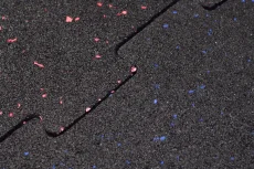 Two-layer rubber fitness gym flooring