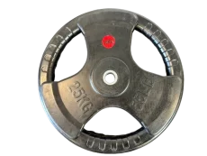 Čierne pogumované Tri-Grip kotúče 30 mm 25 kg - 2. AKOSŤ