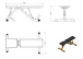 Pro Adjustable Bench AB-1600 StrongGear dimensions