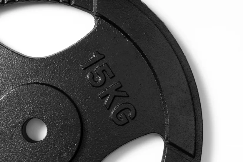 Liatinové Tri-Grip kotúče 50 mm - Váha: Sada 1,25 až 25 kg