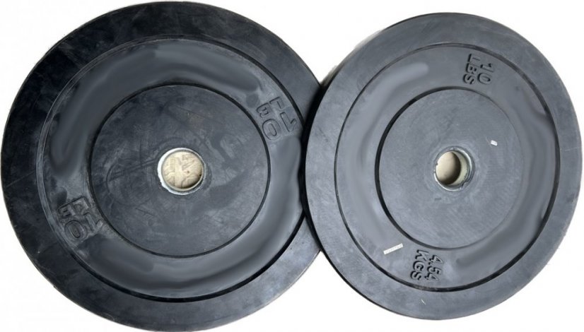 Black bumper plates - 2. grade - Weight: 5 kg