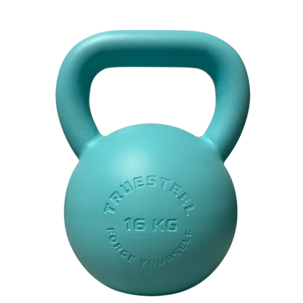 Turquoise Steel Kettlebell 4 kg - 36 kg - Gewicht: 20 kg