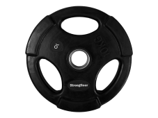 Black Rubberized Tri-Grip Plate 50 mm