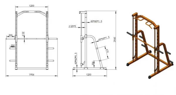 Multipress StrongGear dimensions
