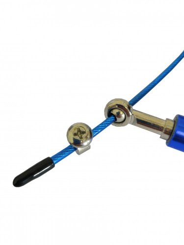 Aluminium speed rope - ergonomic handle - Farbe: Schwarz