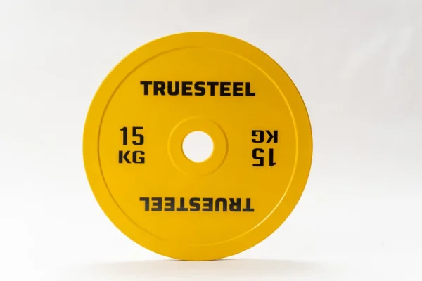 Competition steel plates: 5 - 25 kg - Weight: 15 kg - TRUESTEEL logo