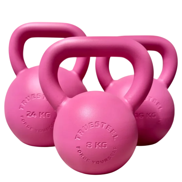 Pink Steel Kettlebell 4 kg - 36 kg