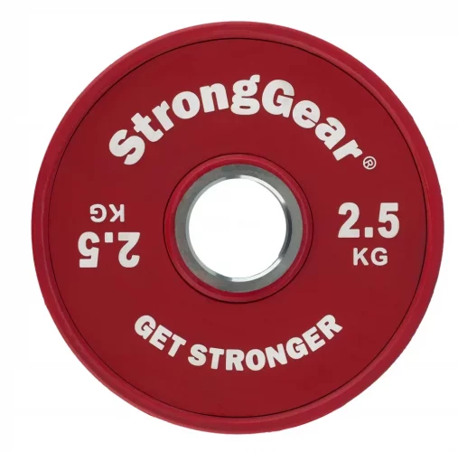 Colored Rubber Fractional Plates - Weight: Set 17,5 kg (2 x 0,5-2,5 kg)