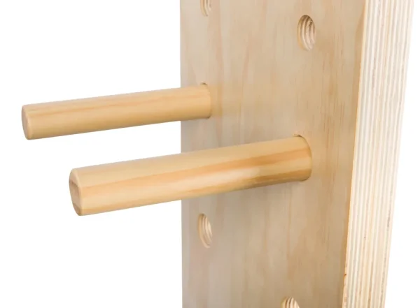Dřevěná lezecká stěna PegBoard - Výška: 100 cm - vzor dřevo
