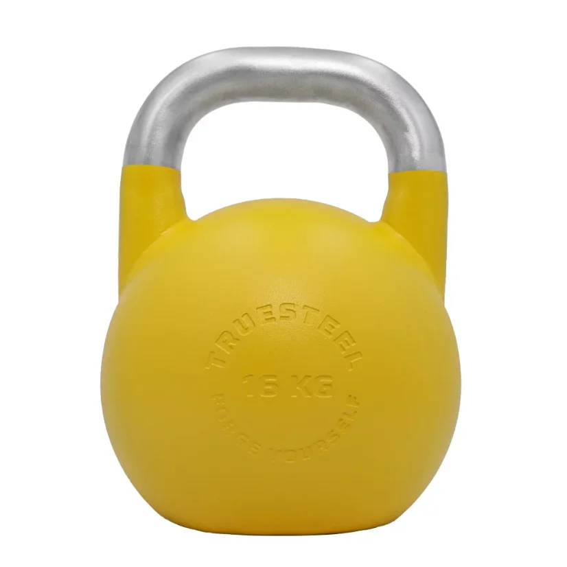 Závodní ocelový Kettlebell (barevný 4 kg - 32 kg) - Váha: 28 kg