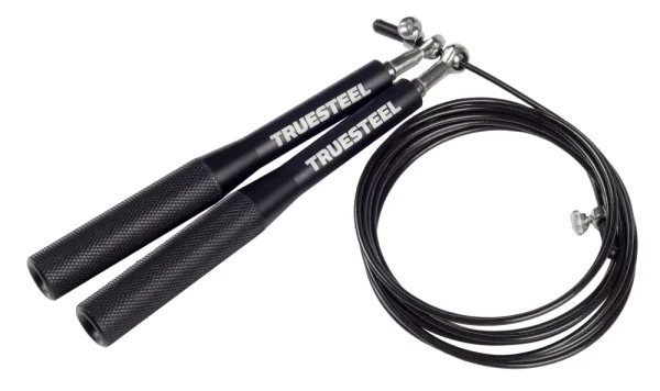 Hliníkové speed rope švihadlo - ergonomické madlo - Farba: Červené