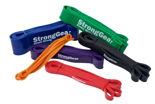 Mini Power Bands - posilovací elastické gumové expandéry - Varianta Mini Power Band: Zelená - 120 x 0,3 x 4 cm