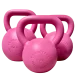 Pink Steel Kettlebell 4 kg - 36 kg