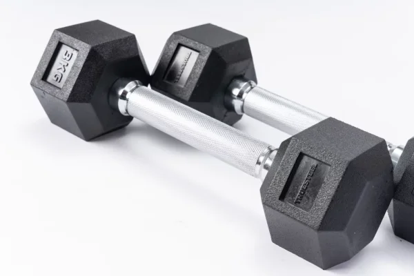 Jednoručné činky Hexagon TrueGrip 1 kg - 47,5 kg - Váha: 6 kg