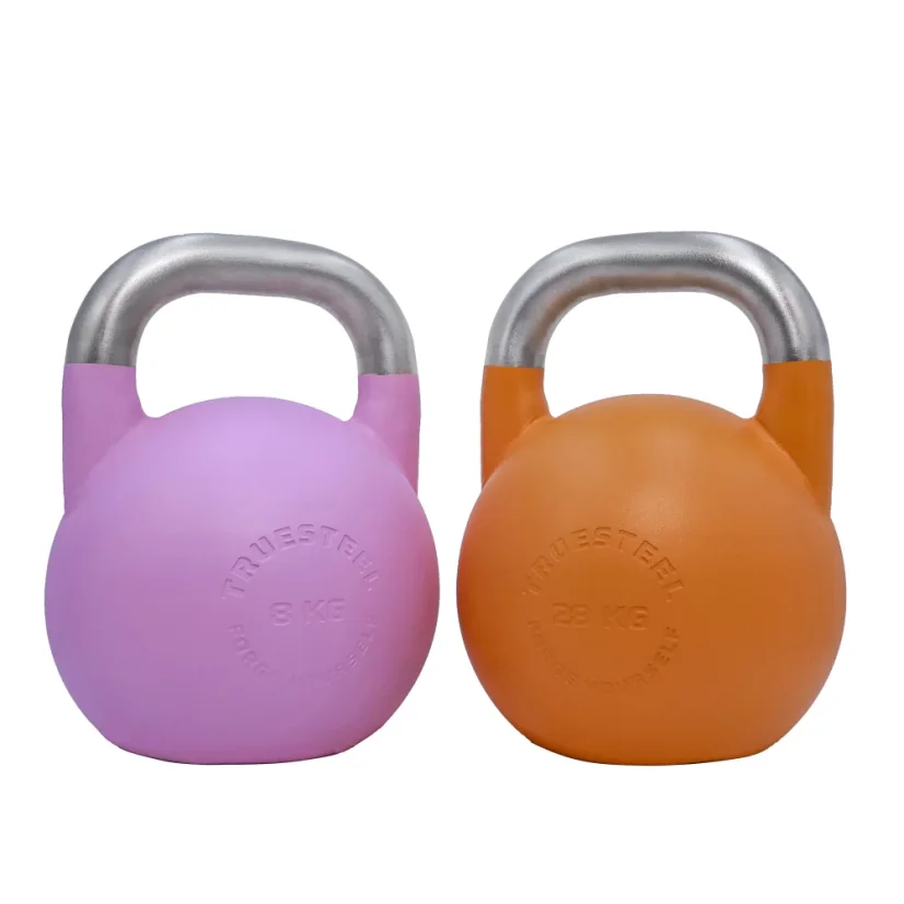 Závodní ocelový Kettlebell (barevný 4 kg - 32 kg) - Váha: 14 kg