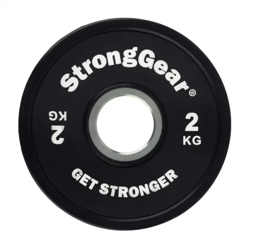 Rubber fractional plate 2 kg black StrongGear