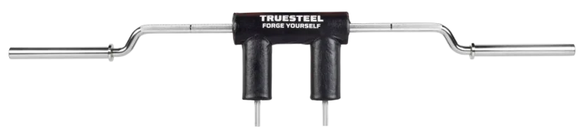 Safety Squat bar - Variant: Logo Truesteel - Úhel rukojetí 45°