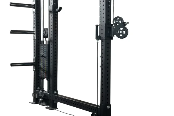Posilňovacia klietka - Beast Squat Rack 6000 s kladkami - Hmotnosť sady závaží: 2 x 75 kg