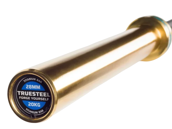 Strongest Olympic Bar 2.0 - Zentral Rändeln: Ohne Mittelrändelung – Titanhülsen