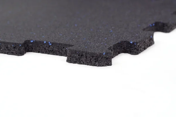 Dvouvrstvá gumová podlaha do fitness - Tloušťka podlahy: 520x520x20 mm, EPDM Sandwich Bílo/Šedo/Černý