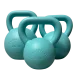Turquoise Steel Kettlebell 4 kg - 36 kg - Gewicht: 28 kg