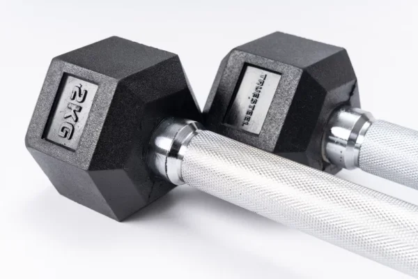 Jednoručné činky Hexagon TrueGrip 1 kg - 47,5 kg - Váha: 6 kg