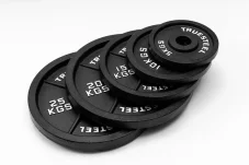 Cast iron weight plates: 5 - 25 kg