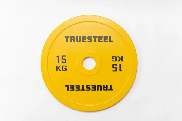 Competition steel plates: 5 - 25 kg - Weight: 15 kg - TRUESTEEL logo