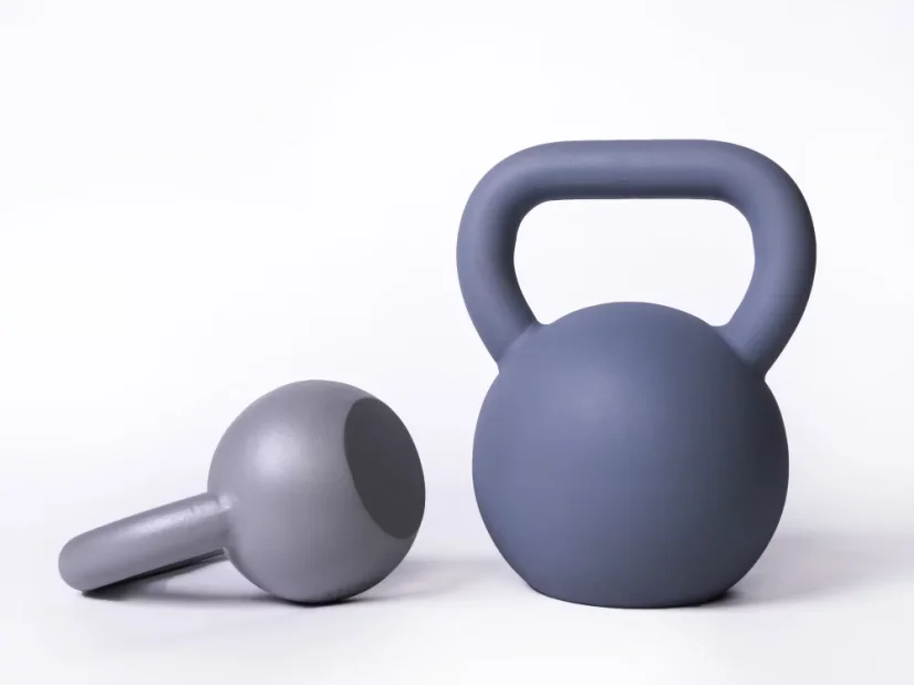 Kettlebells Set StrongGear Farben: grau und silbern