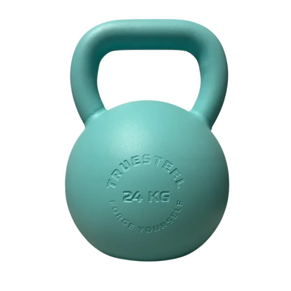 Turquoise Steel Kettlebell 4 kg - 36 kg - Gewicht: 24 kg