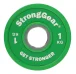 Gummierte hantelscheiben 1 kg grün StrongGear