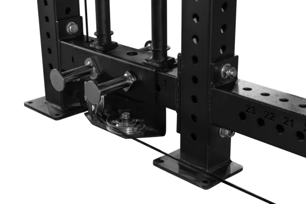 Posilňovacia klietka - Beast Squat Rack 6000 s kladkami - Hmotnosť sady závaží: 2 x 75 kg