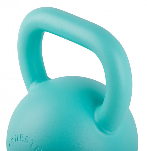 Turquoise Steel Kettlebell 4 kg - 36 kg - Gewicht: 28 kg