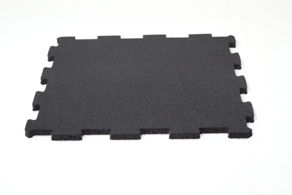Dvouvrstvá gumová podlaha do fitness - Tloušťka podlahy: 520x520x20 mm, EPDM Sandwich Bílo/Šedo/Černý
