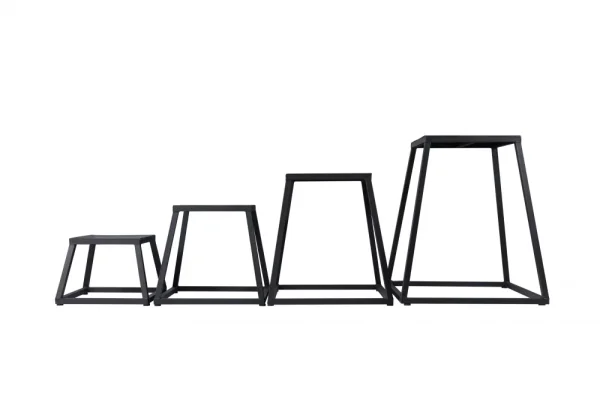 Set of steel plyoboxes