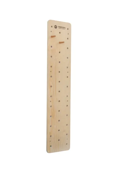 Drevená lezecká stena PegBoard - Výška: 240 cm - vzor drevo