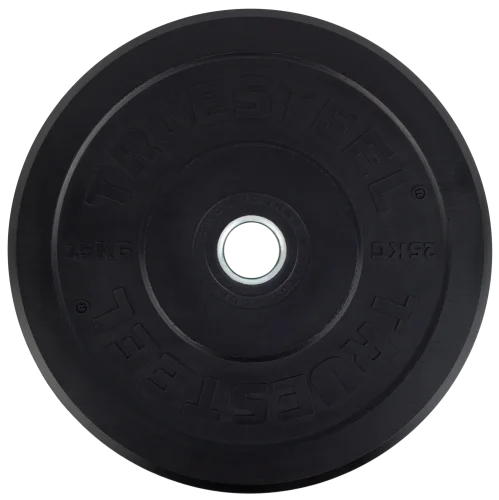 Black Bumper Plates - Weight: 10 kg - TRUESTEEL logo