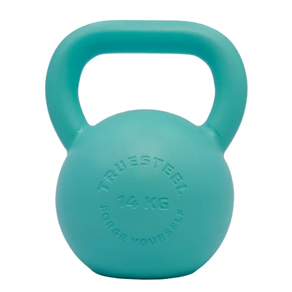 Turquoise Steel Kettlebell 4 kg - 36 kg - Gewicht: 28 kg