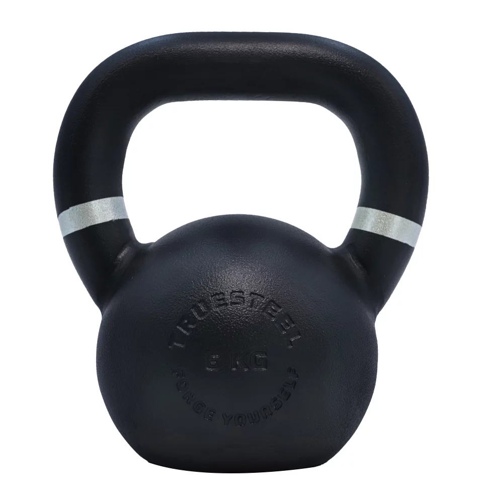 StrongGear ocelový kettlebell s přesnou váhou a rozměry